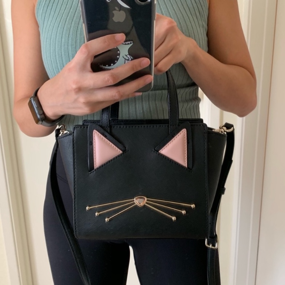 KATE SPADE MINI HAYDEN CAT CROSSBODY COIN PURSE - Picture 8 of 8